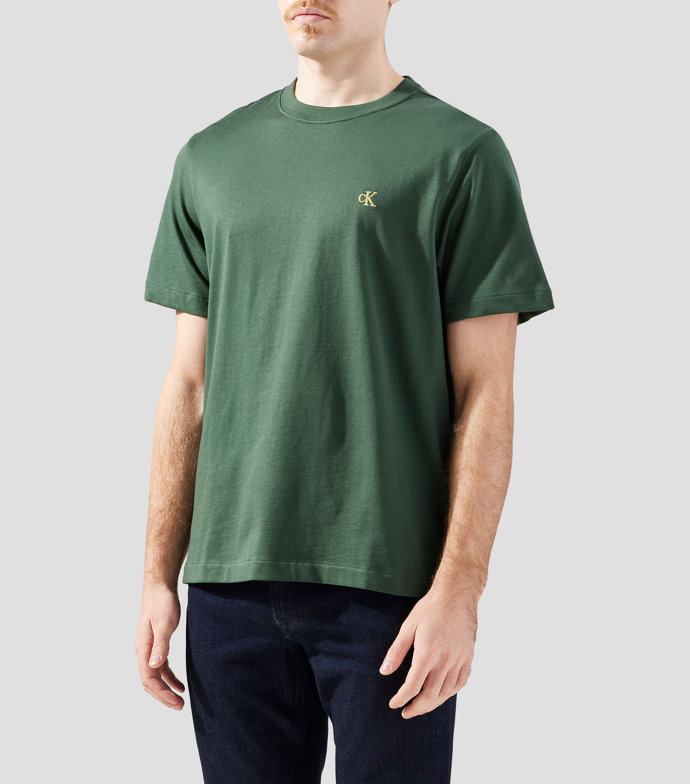 Playera cuello redondo manga corta lisa Hombre